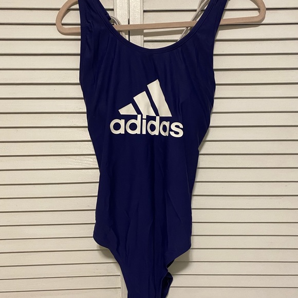 Blue Adidas One Piece Bathing suit